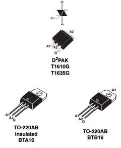 BTA/BTB16-XXXB Datasheet PDF STMicroelectronics