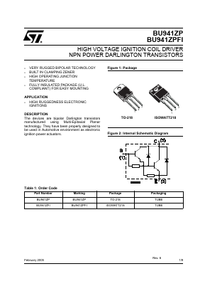 BU941ZP Datasheet PDF STMicroelectronics