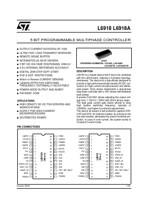 L6918DTR Datasheet PDF STMicroelectronics