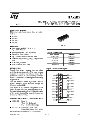 ITAXXB3 Datasheet PDF STMicroelectronics