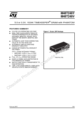 M48T248V Datasheet PDF STMicroelectronics