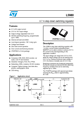 L5980TR Datasheet PDF STMicroelectronics