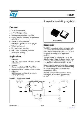 L5981TR Datasheet PDF STMicroelectronics