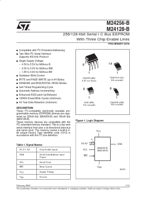 M24256-B Datasheet PDF STMicroelectronics