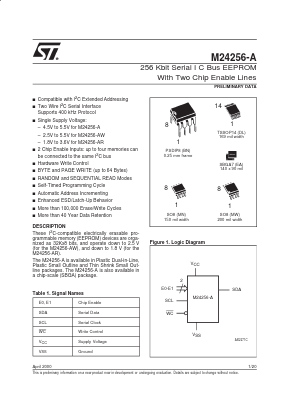 M24256-ARMN6 Datasheet PDF STMicroelectronics