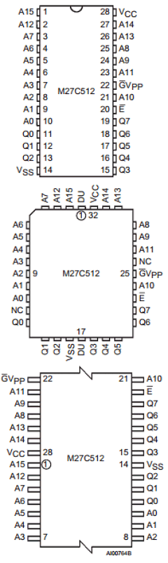 27C512-120 Datasheet PDF STMicroelectronics