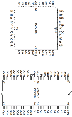 M27C516-45N1TR Datasheet PDF STMicroelectronics