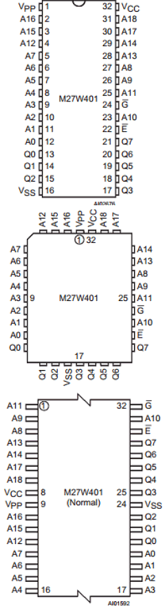 M27W401-100B6TR Datasheet PDF STMicroelectronics