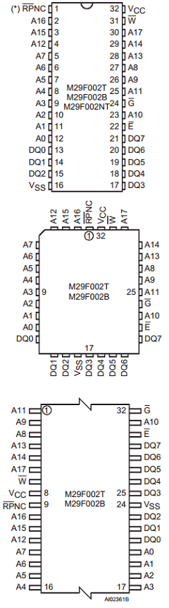 M29F002T-70XP1 Datasheet PDF STMicroelectronics