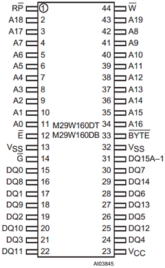 M29W160DB70N1 Datasheet PDF STMicroelectronics