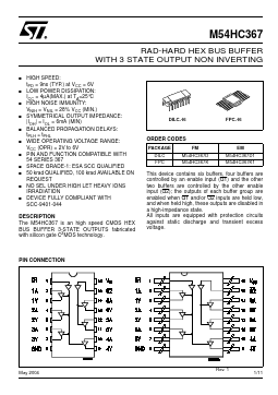 M54HC367D1 Datasheet PDF STMicroelectronics