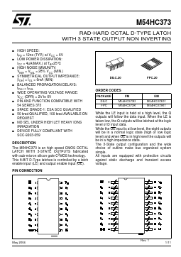 M54HC373K1 Datasheet PDF STMicroelectronics