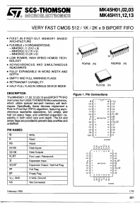 MK45H03K50 Datasheet PDF STMicroelectronics