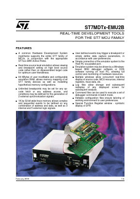 ST7MDT5-EMU2B Datasheet PDF STMicroelectronics