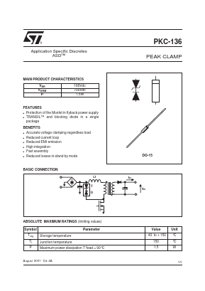 PKC-136 Datasheet PDF STMicroelectronics