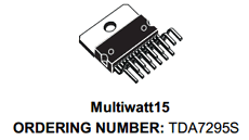 TDA7295S Datasheet PDF STMicroelectronics