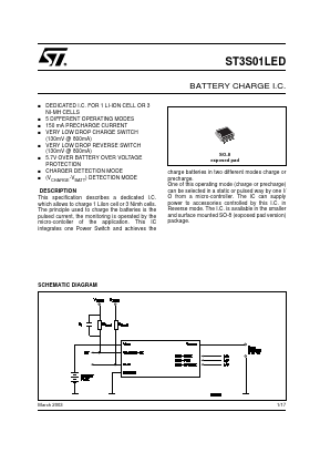ST3S01LED-TR Datasheet PDF STMicroelectronics