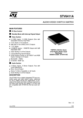 STV6411 Datasheet PDF STMicroelectronics
