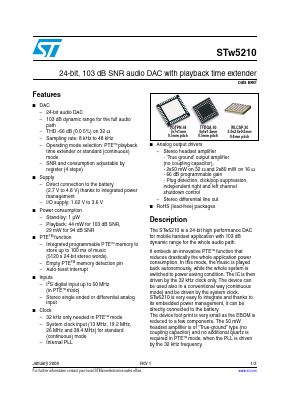 STW521062/HF Datasheet PDF STMicroelectronics