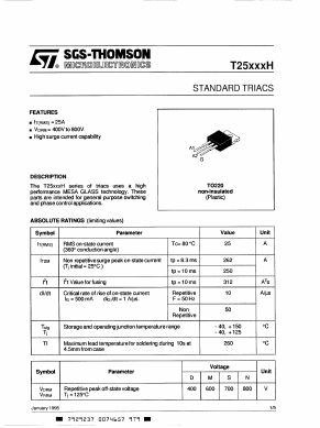 T2513N Datasheet PDF STMicroelectronics