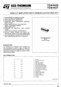 TDA4426 Datasheet PDF STMicroelectronics