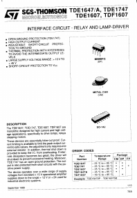 TDE1647DP Datasheet PDF STMicroelectronics