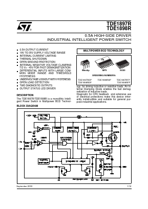 TDE1897RDP Datasheet PDF STMicroelectronics