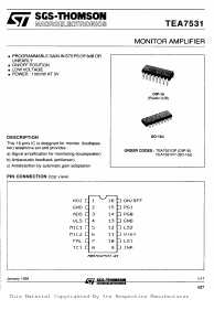 TEA7531 Datasheet PDF STMicroelectronics