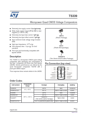 S339C Datasheet PDF STMicroelectronics