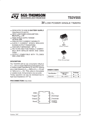 TS3V555 Datasheet PDF STMicroelectronics