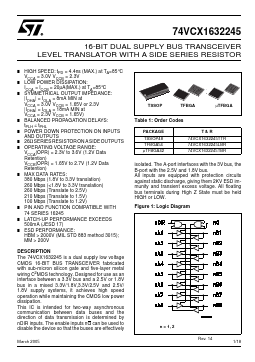 74VCX16244MTD Datasheet PDF STMicroelectronics