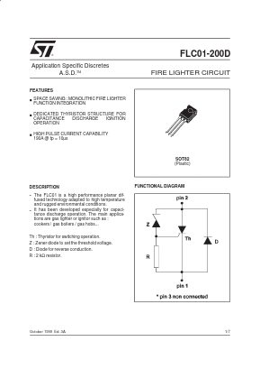 FLC01-200D Datasheet PDF STMicroelectronics
