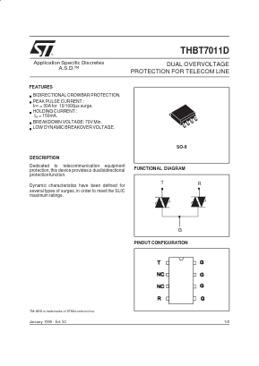 THBT7011D Datasheet PDF STMicroelectronics