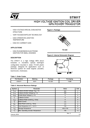 ST901T Datasheet PDF STMicroelectronics