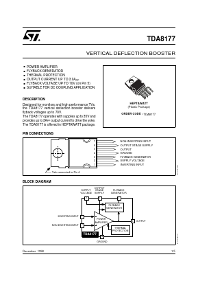 TDA8177 Datasheet PDF STMicroelectronics