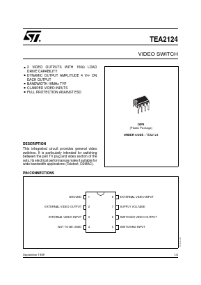 TEA2124 Datasheet PDF STMicroelectronics