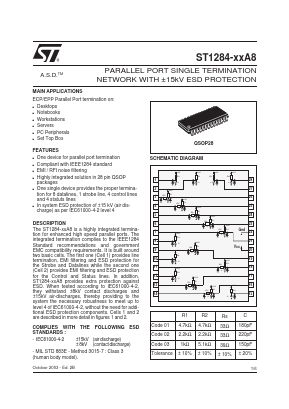 ST1284-02 Datasheet PDF STMicroelectronics