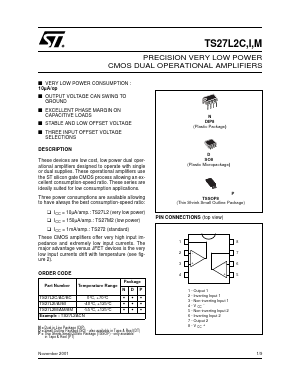 TS27L2ACP Datasheet PDF STMicroelectronics