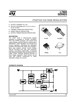 L7806CT Datasheet PDF STMicroelectronics