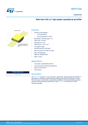 RHF310AK01V Datasheet PDF STMicroelectronics