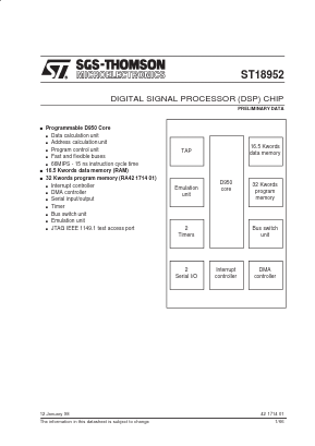 ST18D952 Datasheet PDF STMicroelectronics