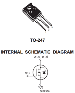 IRFP450 Datasheet PDF STMicroelectronics