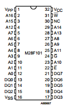 M28F101-100N1 Datasheet PDF STMicroelectronics