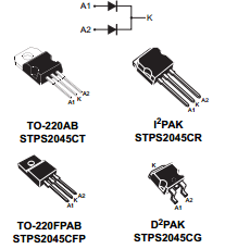 STPS2045C Datasheet PDF STMicroelectronics