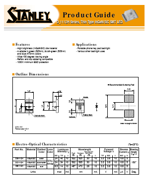 DB1112H Datasheet PDF STANLEY ELECTRIC CO.,LTD.