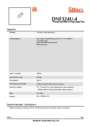 DNF324U-4 Datasheet PDF STANLEY ELECTRIC CO.,LTD.