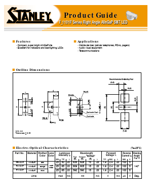 FA1101F Datasheet PDF STANLEY ELECTRIC CO.,LTD.