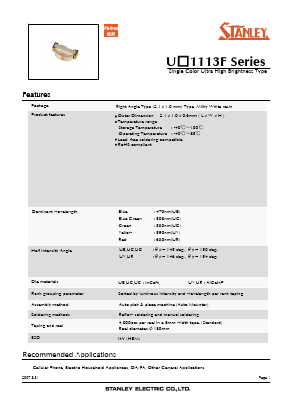 UC1113F Datasheet PDF STANLEY ELECTRIC CO.,LTD.