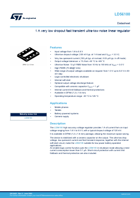 LD56100DPU28R Datasheet PDF STMicroelectronics