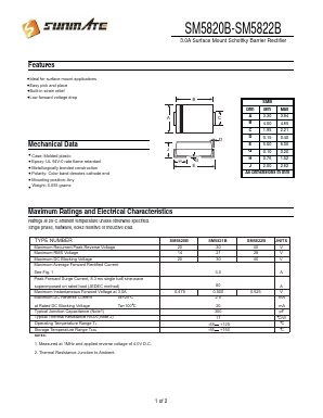 SM5821B Datasheet PDF SUNMATE electronic Co., LTD